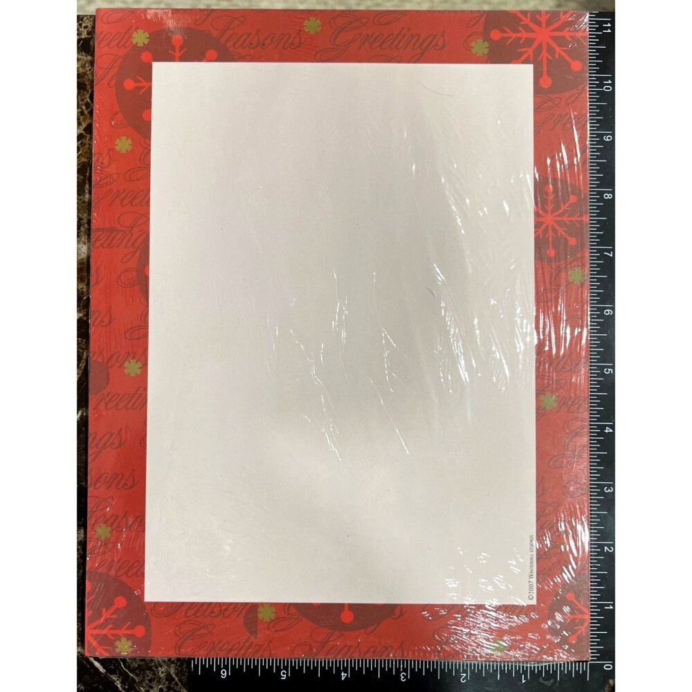 2007 Holiday Stationery - 25 Sheets 8.5" X 11" Premium Paper by Paper Images